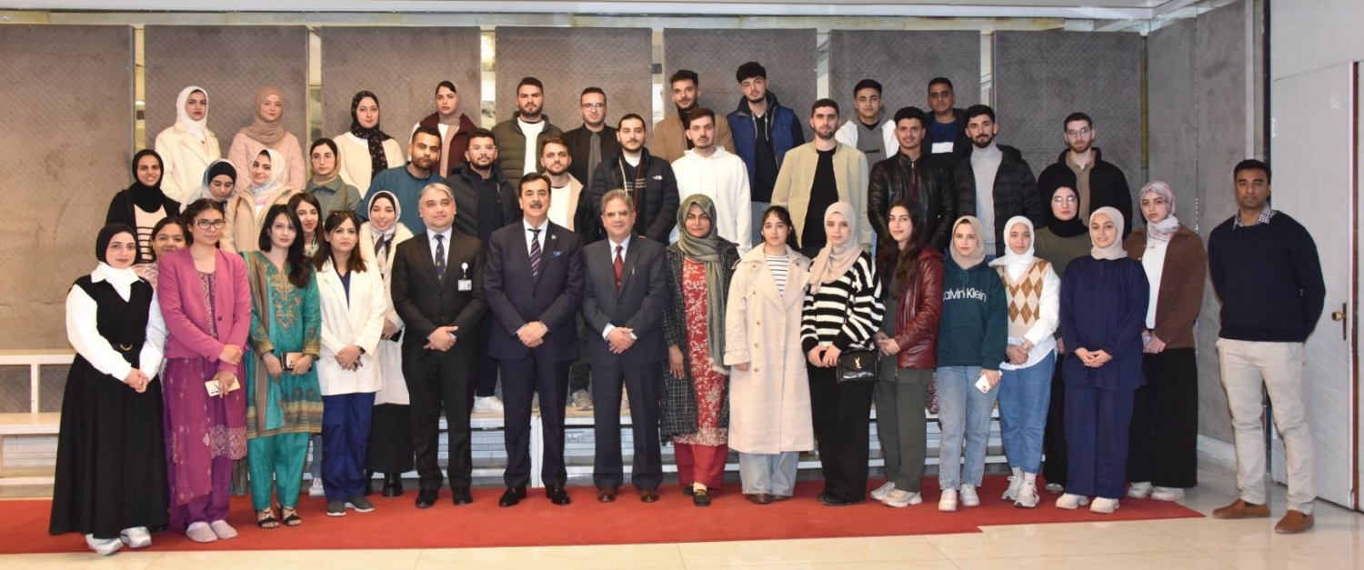 Chairman Senate Syed Yousaf Raza Gillani hosted a ceremony to honor Palestinian students